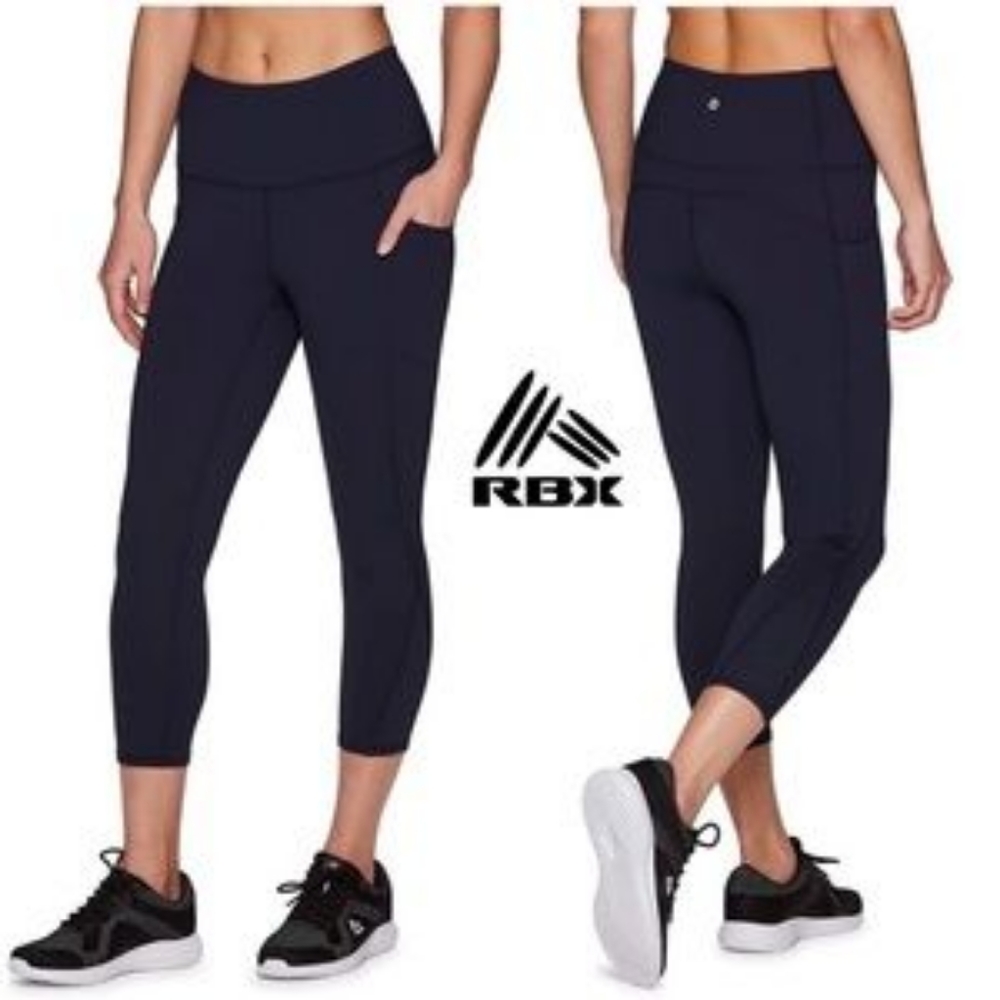 RBX Navy Blue Capri Leggings